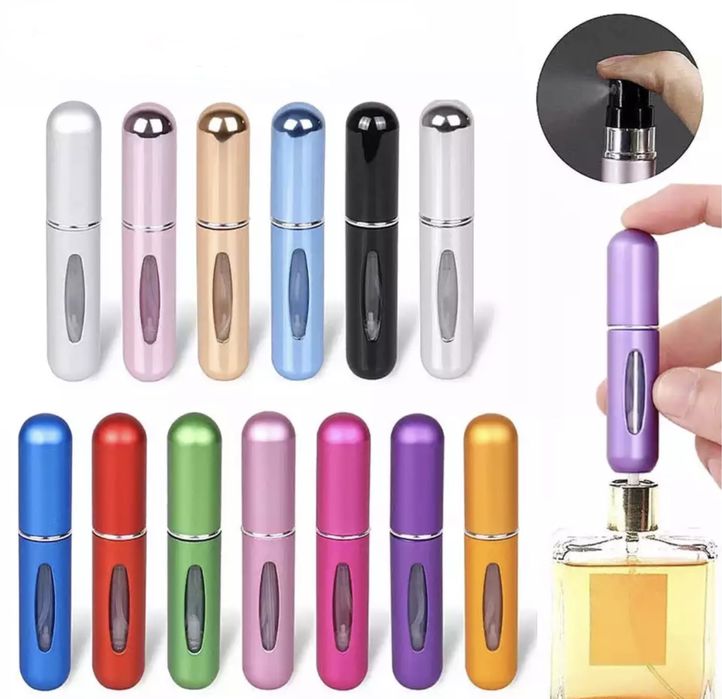 Perfume recarregável recipiente líquido portátil tamanho viagem