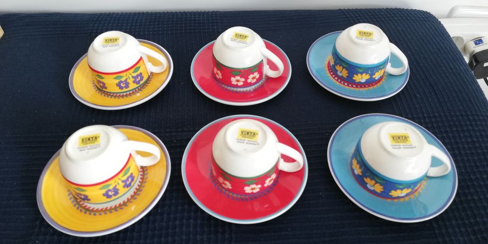 Conjunto 6 Chávenas Vista - Vista Alegre - Flower Fantasy