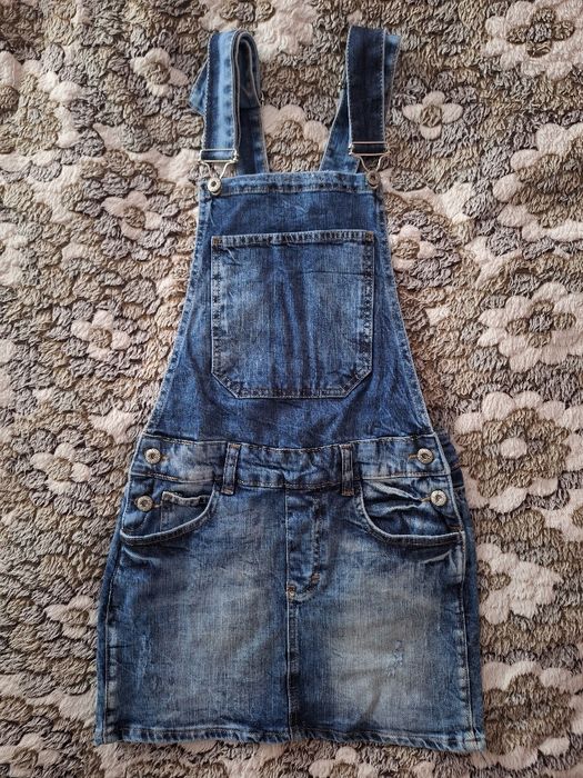 Джинсовий комбінезон -спідниця, 152 см