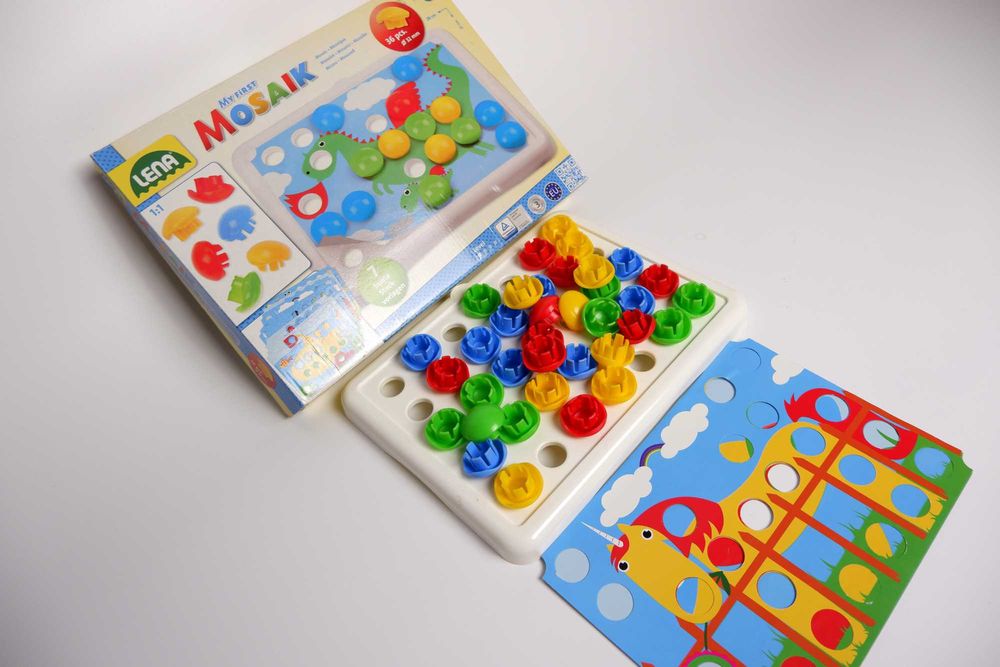 Крупная мозаика для малышей 2+ игрушки развивающие сортер первая