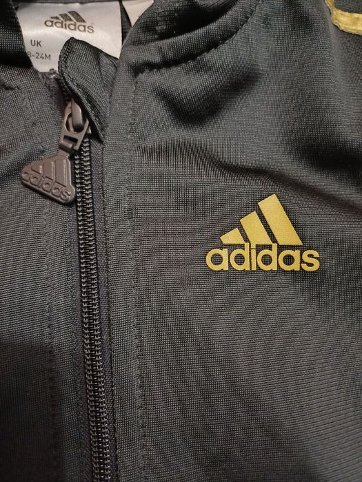 Bluza rozpinana z kapturem dla chłopca dziewczynki 92 adidas