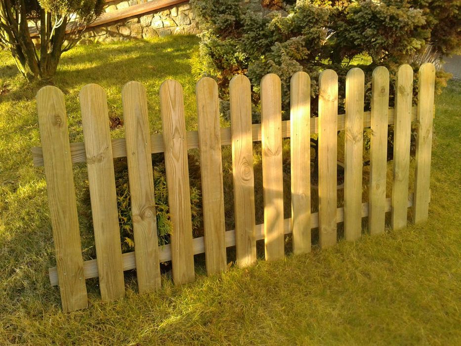 Płot Drewniany Sztachetowy Pergole Balustrada Płoty 180x120 cm