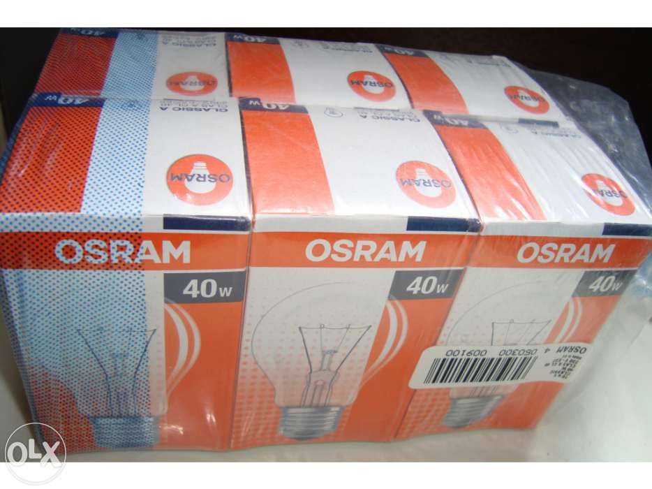Lâmpadas osram 40w novas