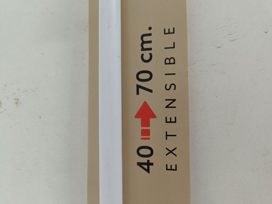 Varão extensível sem furos