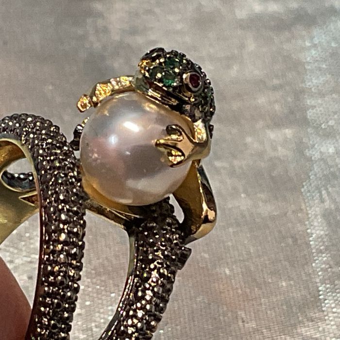 Anel prata 925 banhada a ouro medi,21 m