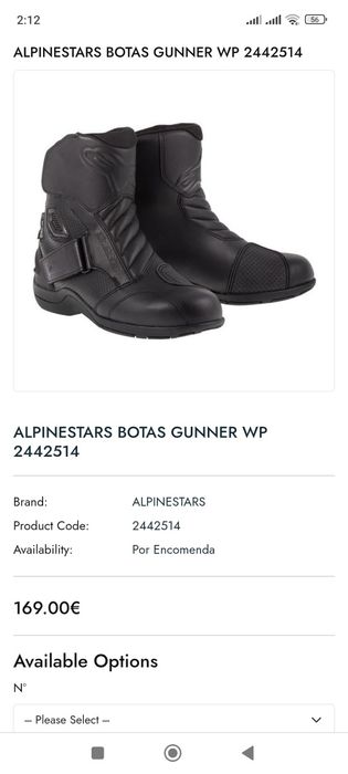 Alpinestars Gunner Waterproof Botas de motociclismo