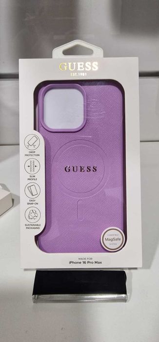 Capa iPhone 16 Pro Max GUESS C/ MagSafe - SELADA ORIGINAL
