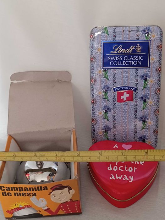 Conjunto Caixas metálicas e campainha