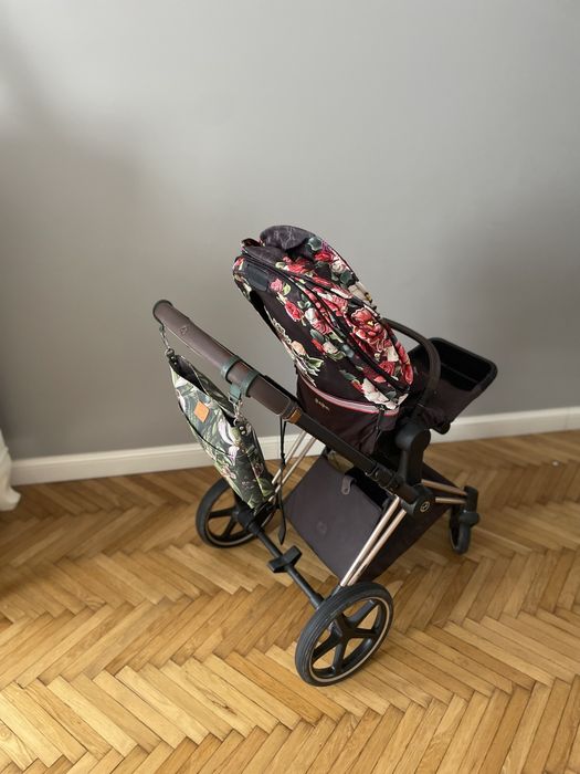 Spacerówka i rama Cybex Priam Blossom Rose Gold