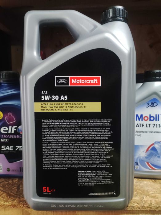 Ford Motorcraft A5 5W30 Оригинальное моторное масло. Подбор фильтров.