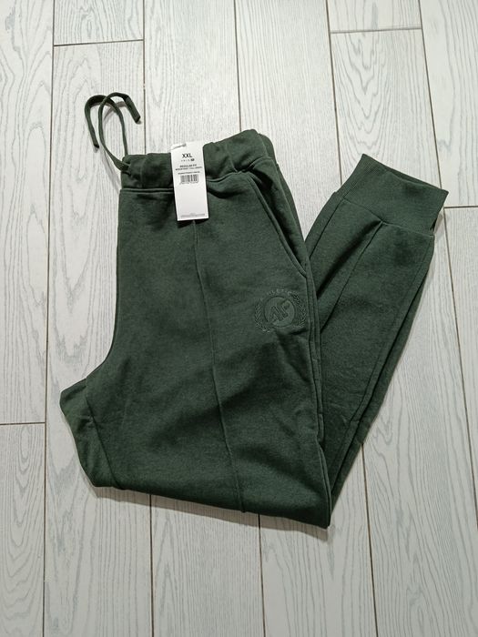 Nowe! Oryginalne 4F joggery męskie XXL ciemno zielone z logo (456)