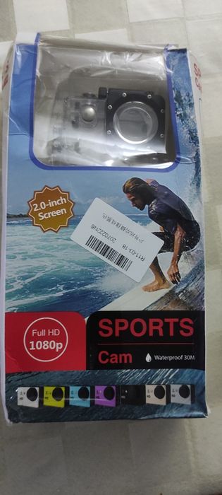 Mini Sport Câmera de Ação Impermeável, 1080P, 32GB