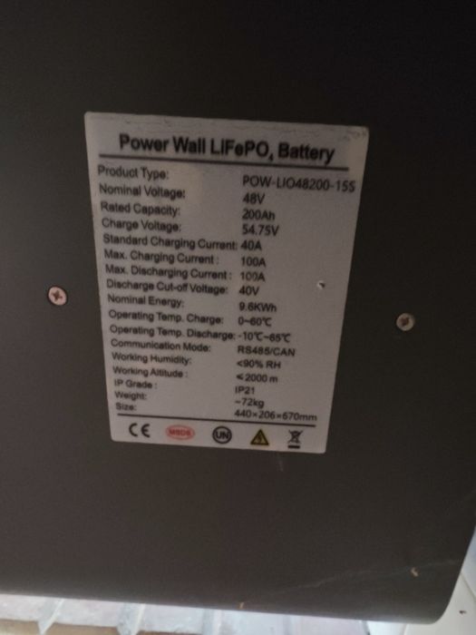 Sistema Solar Completo 18.6kW | 3x POWMR HVM 6.2kW com WiFi + Bateria LiFePO4 9.6kWh | Monofásico / Trifásico