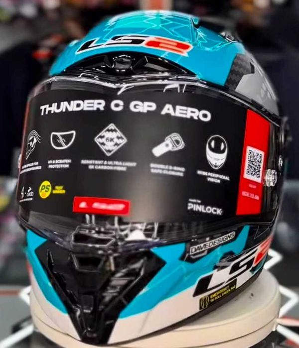 Capacete NOVO LS2 Thunder GP Aero (46% DESCONTO) Extras. Tam M-L-XL-XXL
