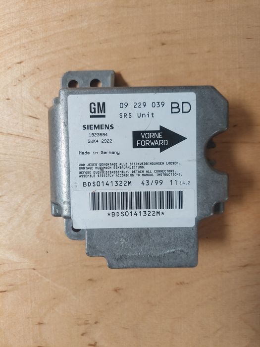 Блок упровління Airbag Opel Vectra B