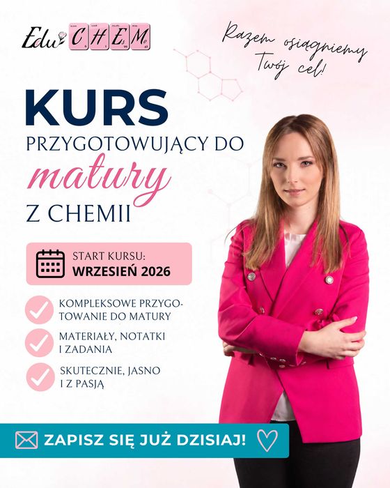 CHEMIA NA MEDYCYNĘ 2027 — PRZYGOTOWANIE PREMIUM DO MATURY ROZSZERZONEJ