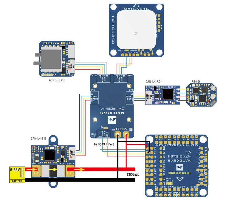 Новий польотний контролер Matek Systems H743-SLIM V4 15шт (ОРИГІНАЛ)