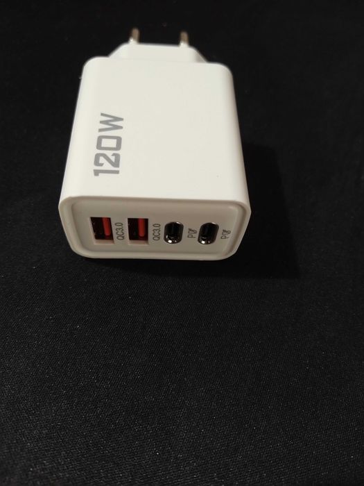 Carregador novo máx 120W 4 portas com 2xUSB-C e 2x USB-A64740235958531120