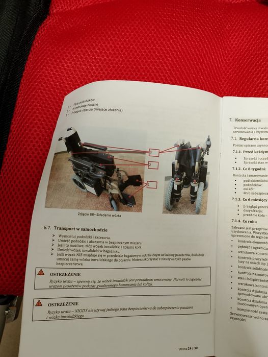 Wózek inwalidzki elektryczn(używany pare razy)