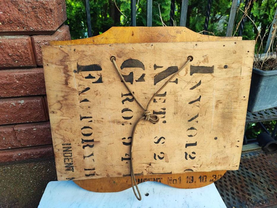 Drewniana tablica,do punktowania do gry typu pinball,1930 r.