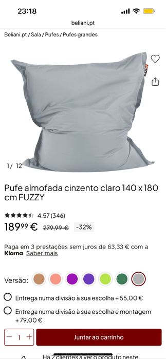 Puff gingante 140x180