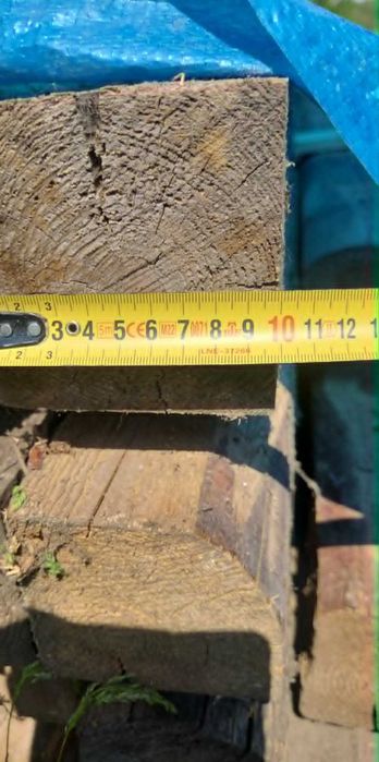 Słupek drewniany suchy 10/10, 280cm i 520cm