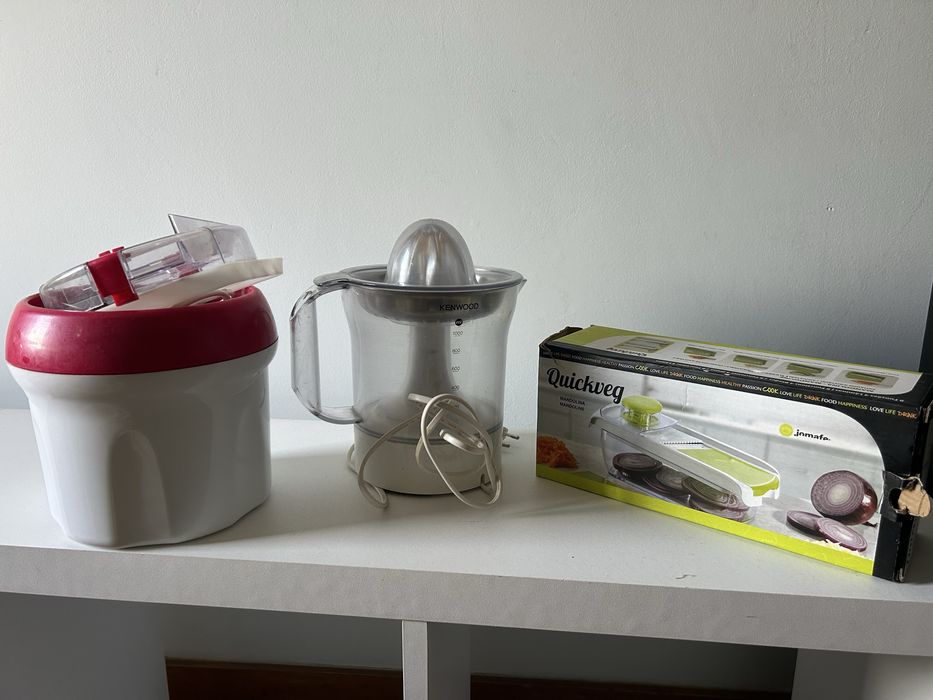 Conjunto 3 aparelhos gelados sumos mandoline