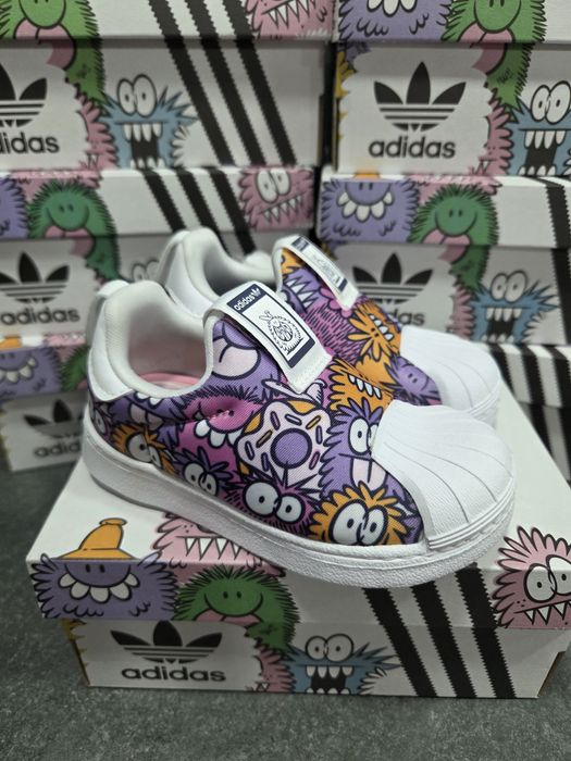 Дитячі кросівки Adidas Superstars 360 I GX3294, оригінал, нові, красовки для дівчинки, хлопчика, розмір 21 22 23 25 26 27