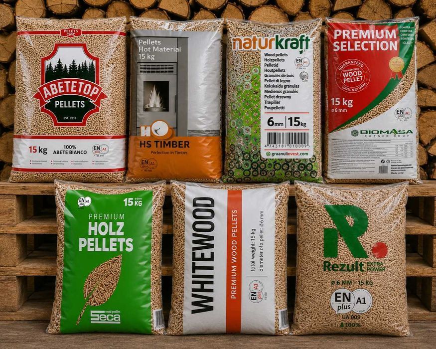Pellet, Pelet drzewny Premium, Certyfikowany ENplus A1 (sosna/buk/dąb)