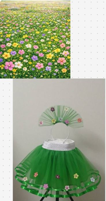 Костюм Фиалки ,Весны ,Ромашки ,цветочка ,квіточки фатиновая юбка