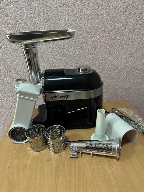 Мясорубка + соковыжималка + овощерезка Rainberg RB-2270 3800вт терка