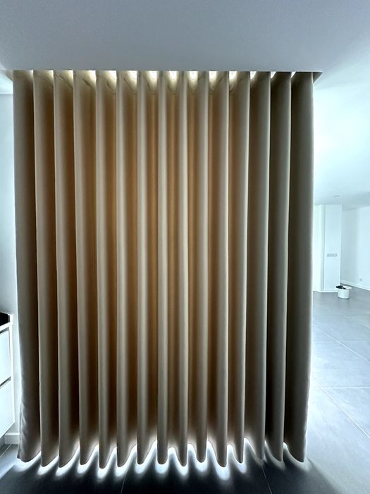 cortinado opaco para cozinha ou sala