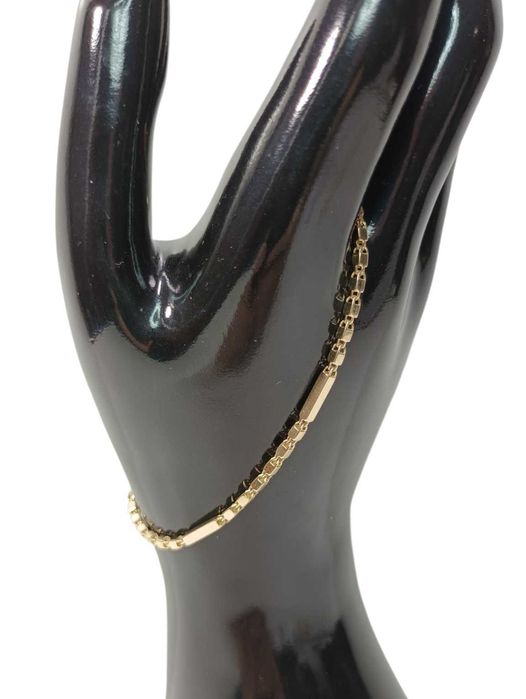 Elegancka złota bransoletka kostka 3,81gr 585au
