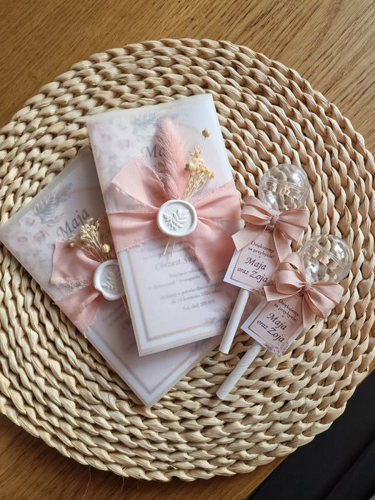 Zaproszenia komunijne 5sztuk