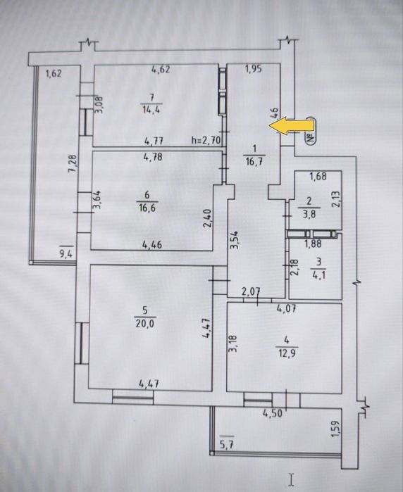 Продаж 3-кімнатної квартири ЖК «Перлина Дніпра» | Вид на Дніпро | Новобудова