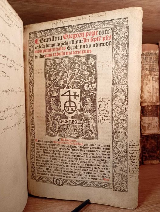 Post-Inkunabuły 6 Egz. 1509 - 1518 Korpus Grzegorza Wielkiego