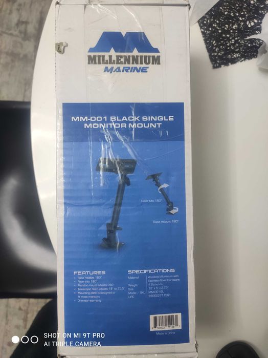 Стійка під эхолот MILLENNIUM MARINE MM-01-BL. Телескопічна. Оригінал