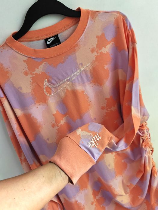 Nike Sportswear sukienka dresowa sportowa bluza tunika logowana XL