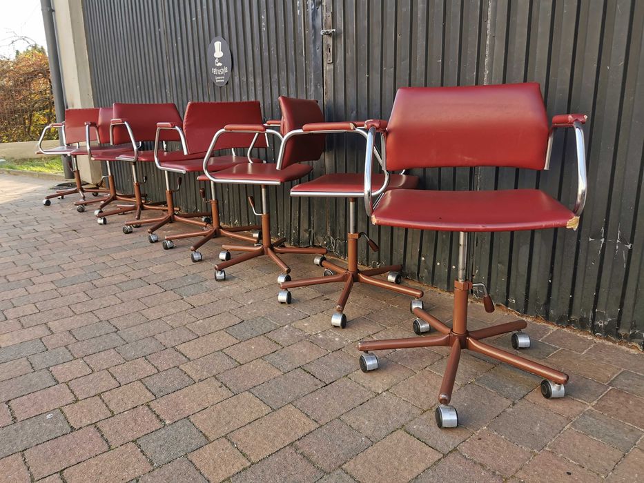 Krzesła biurowe regulowane KOVONA, Czechosłowacja 70-90., Bauhaus
