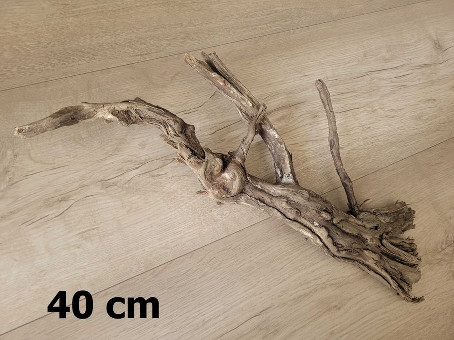 naturalny duży korzeń do akwarium terrarium dł. 40 cm