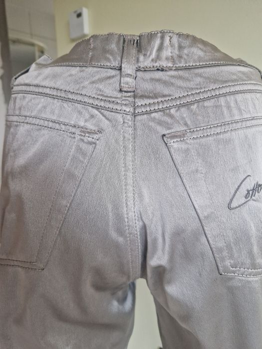 Spodnie atłasowe błyszczące