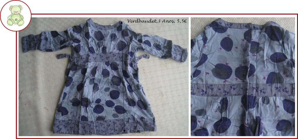 2-3Anos Menina, Outono/Inverno - vestidos, pijamas e fato de treino