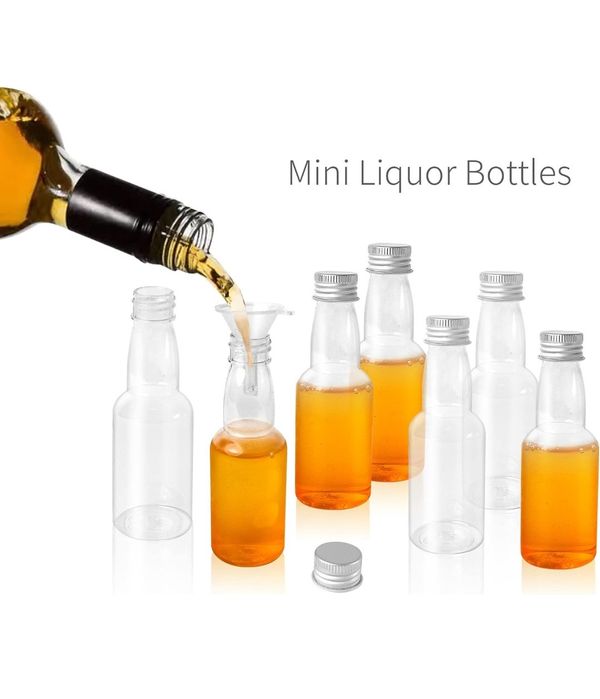 20 Garrafas miniatura
Garrafa de álcool em miniatura transparente, reutilizável, para licor, casamento, lembranças, frigorífico, festas, viagens