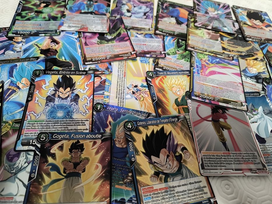Dragon Ball Super - Lote 50 Cartas Foil/Brilhantes (sem duplicadas)
