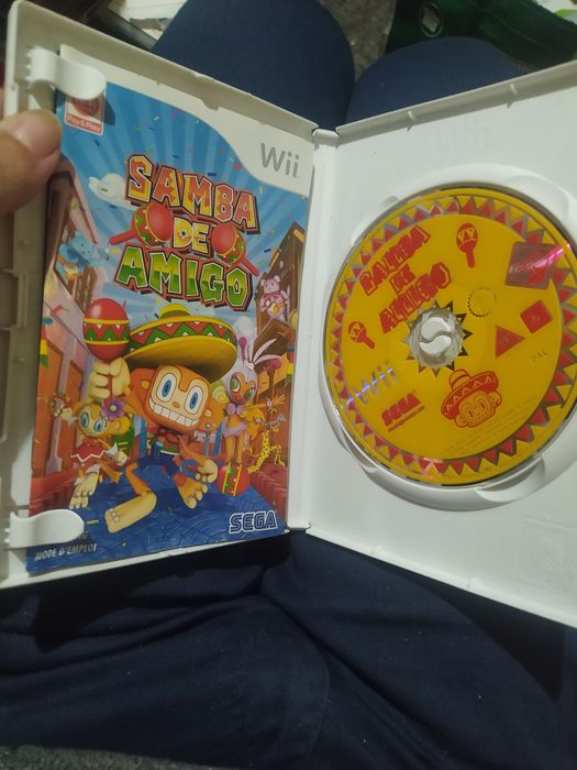 Samba de amigo wii videojogo em francês completo na caixa