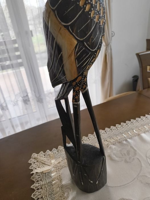 Ptak drewniany czapla