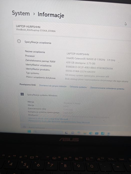 Notebook Lenovo używany