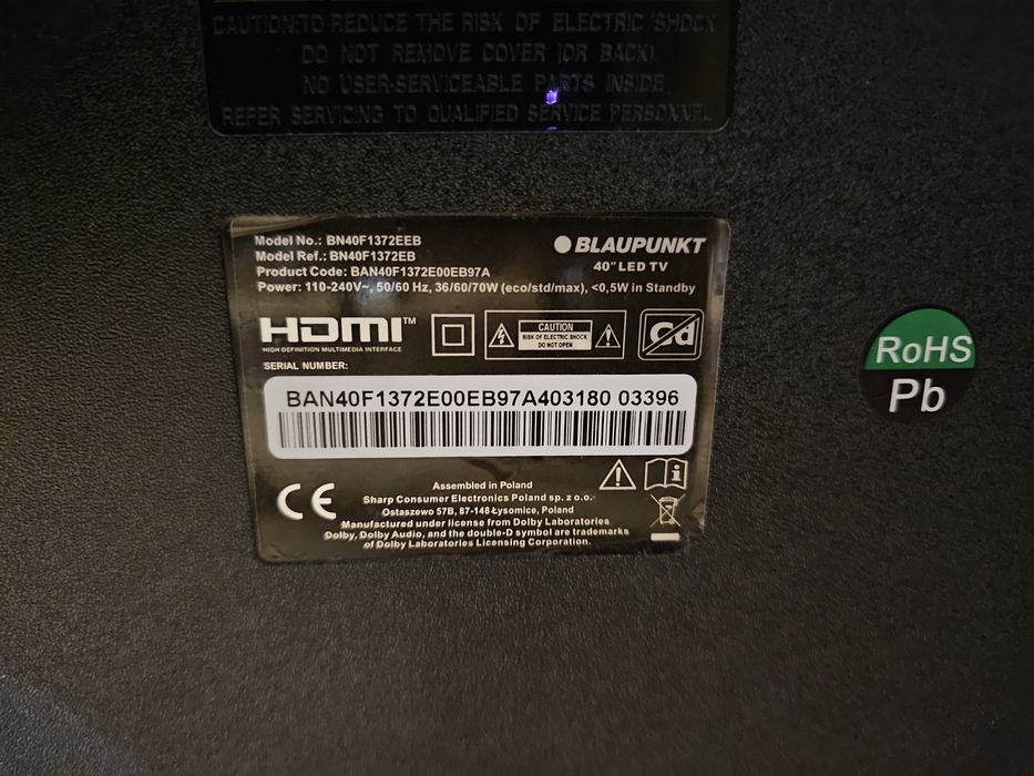 Telewizor Blaupunkt 40 Android DVB-T2