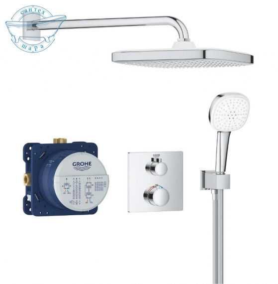 Душова система прихованого монтажу Grohe 250 Cube хром 34871000