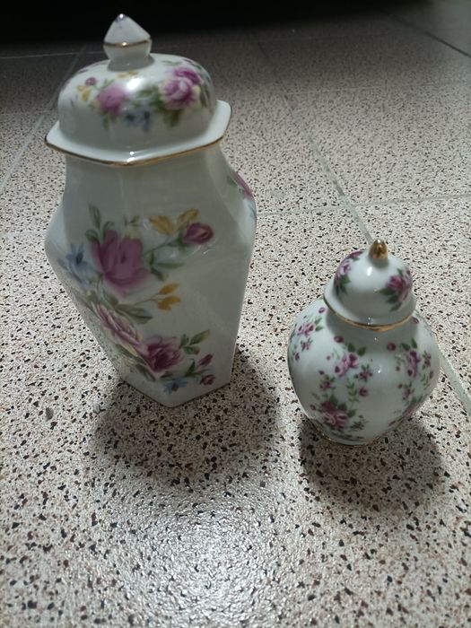 Potes com flores